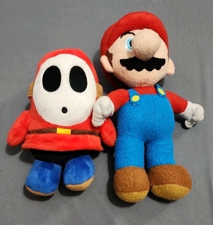 Super Mario Shy Guy 7" Plush Toy Little Buddy Nintendo 9.5" Mario