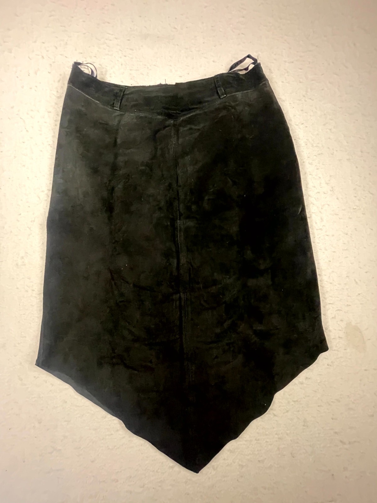 Windsor Straight & Pencil Skirt Womens 8 Black Lined Pointed Hem Back Zip Gothic