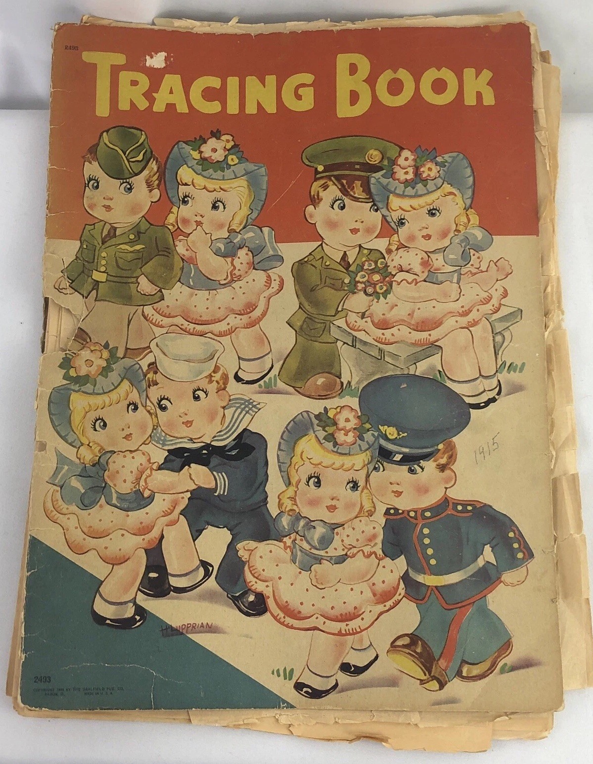 Tracing Book The Saafield Publishing Company New York and Ohio Vtg. 1121
