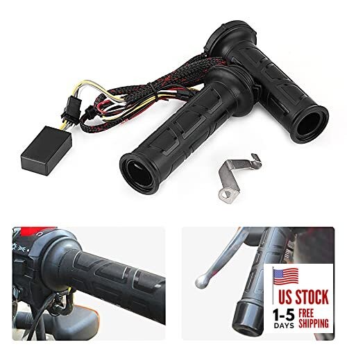 Heated Grips for Motorcycle 7/8" 22mm Motorcycle Electric Hot Heating Warm 