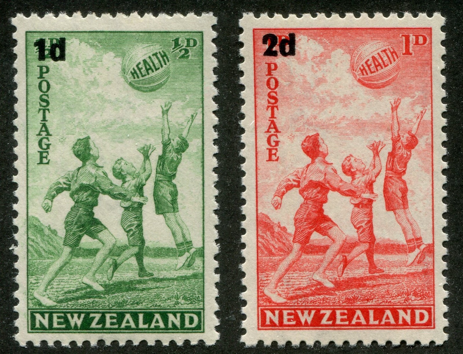 New Zealand B14, B15 Mint Semi-Postal Stamps