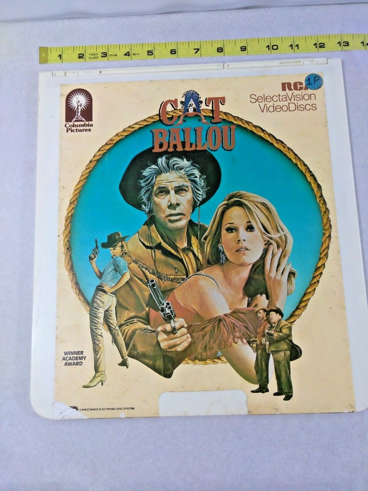 CED RCA VIDEO DISC ~ CAT BALLOU ~ 1 DISC, SELECTAVISION, COLUMBIA Movie