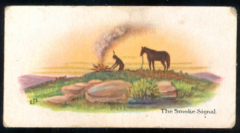 1920's Smoke Signals Indian Card V101 Willard’s Chocolates Card Canada #43