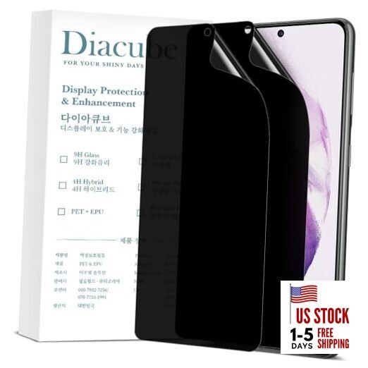 For Samsung [Upgraded 27°] Privacy Screen Protector [2 Galaxy S21 Plus