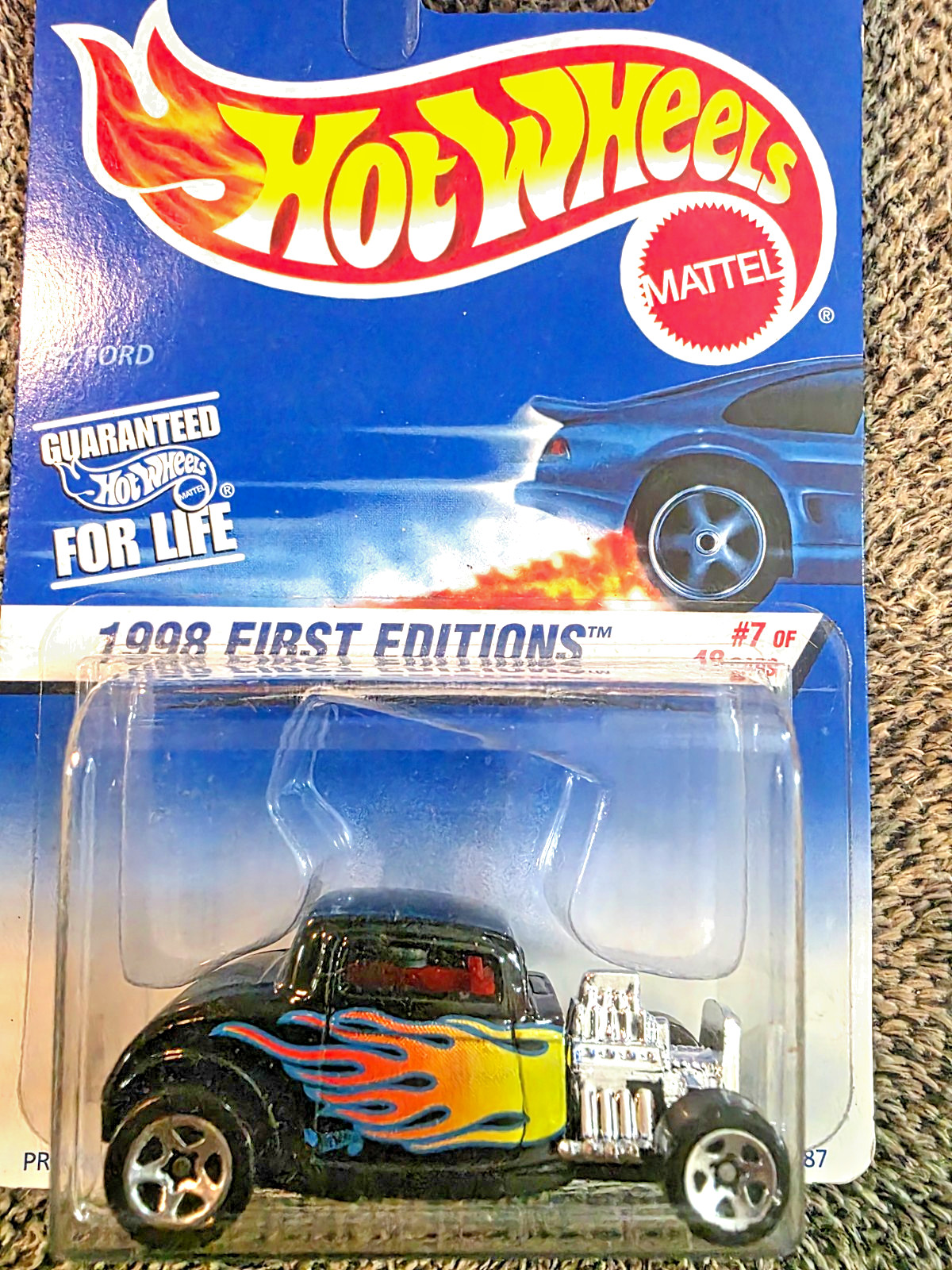 Hot Wheels 1998 First Editions #7 of 48 Cars '32 Ford Collector #636 Black