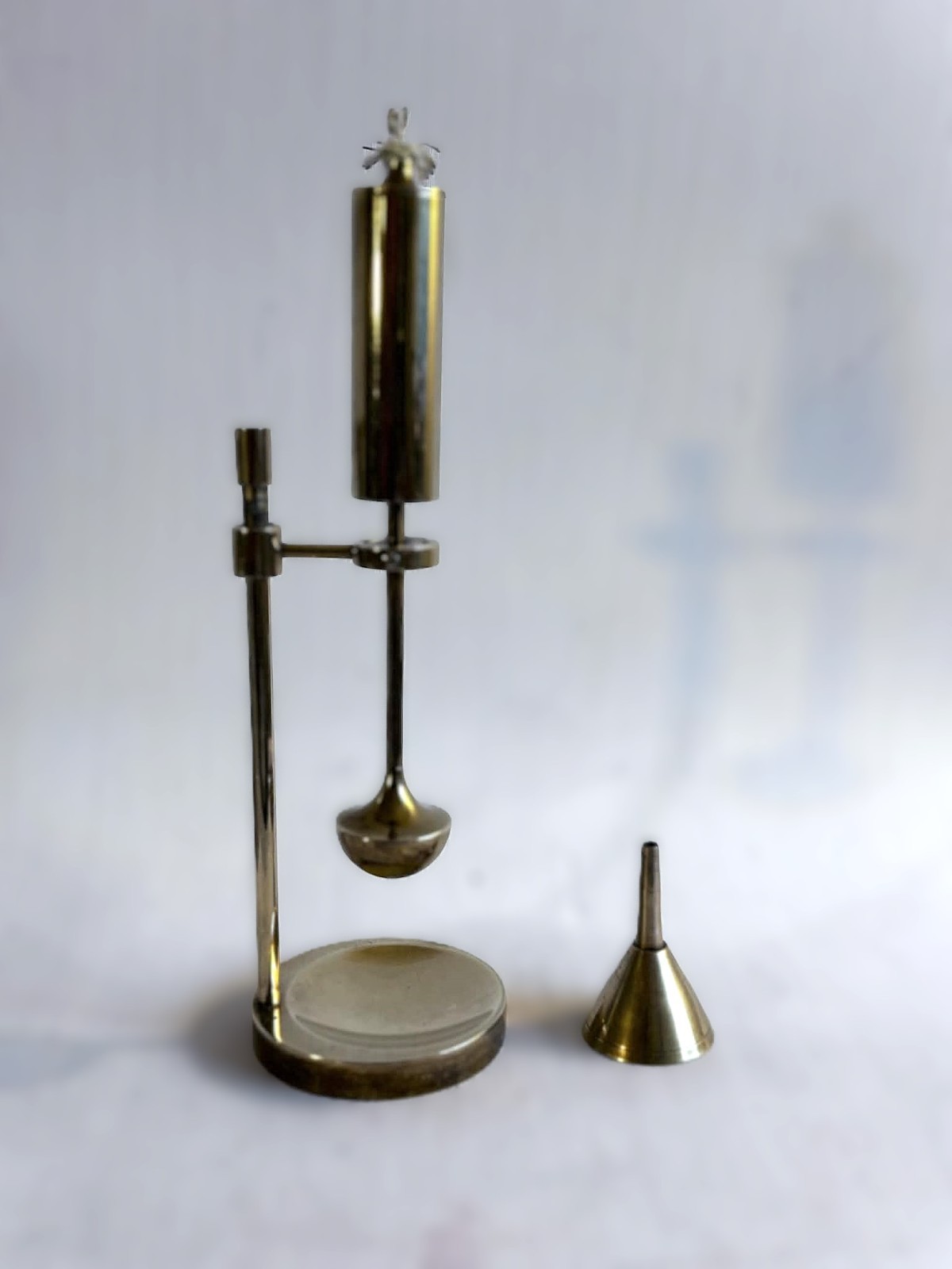 Nautical Gyro Brass Oil Lamp by Ilse D. Ammonsen for Daproma, Copenhagen, 1950s