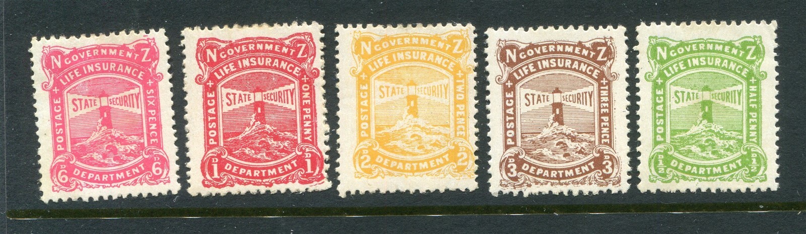 New Zealand #OY24-28 Lighthouse Complete Set [Mint Hinged]