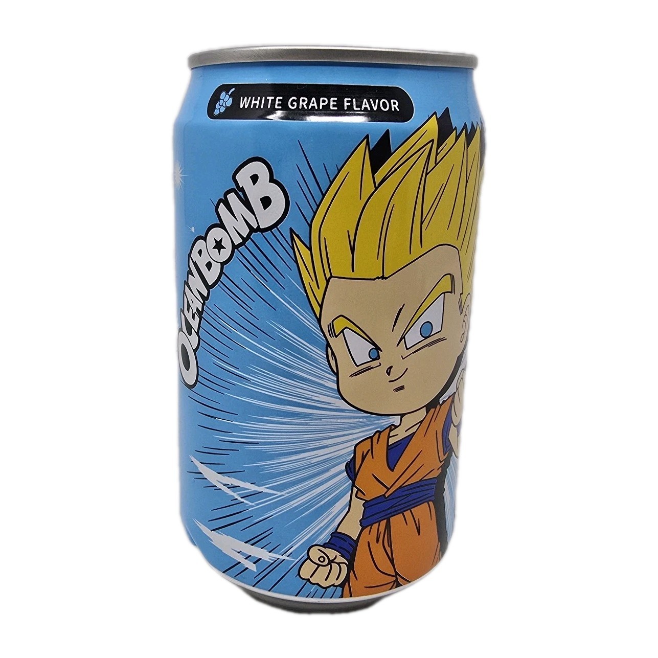 Dragon Ball Z Ocean Bomb Gohan White Grape Flavor Soda 330ml Sparkling Water New