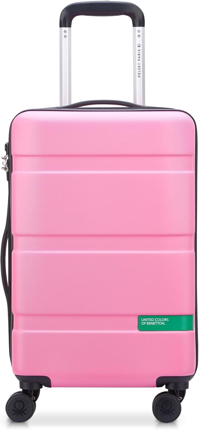 United Colors of Benetton Now! Hardside Luggage Spinner Wheels Light Pink 19"