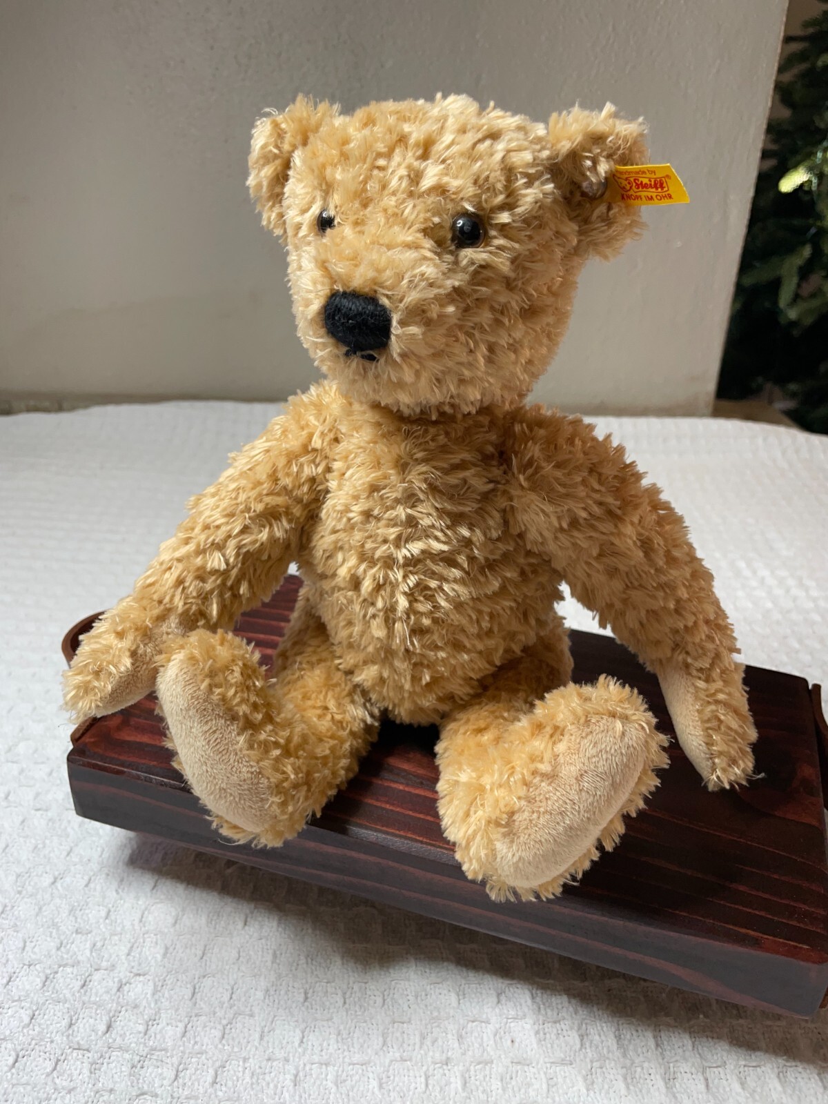 STEIFF ELMAR Golden Brown Jointed Teddy Bear Plush Stuffed #022456