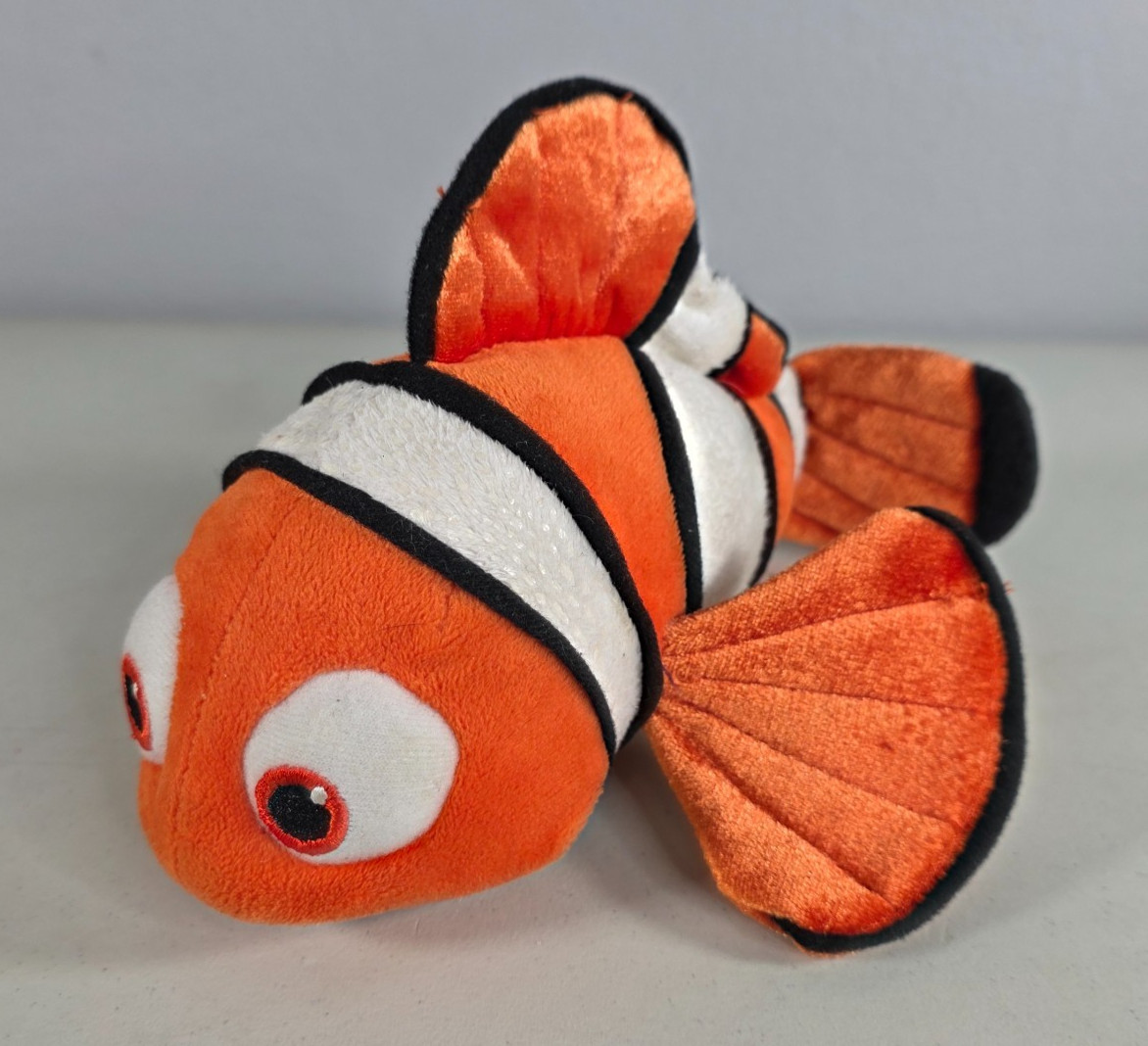 Disney Finding Nemo / Dory Plush – Clown Fish – Orange & White – 9" Long