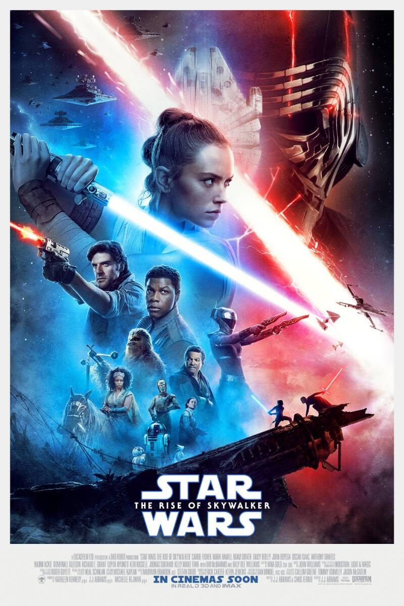 Original poster made in the USA Star Wars: The Rise of Skywalker 27 x 40 inc