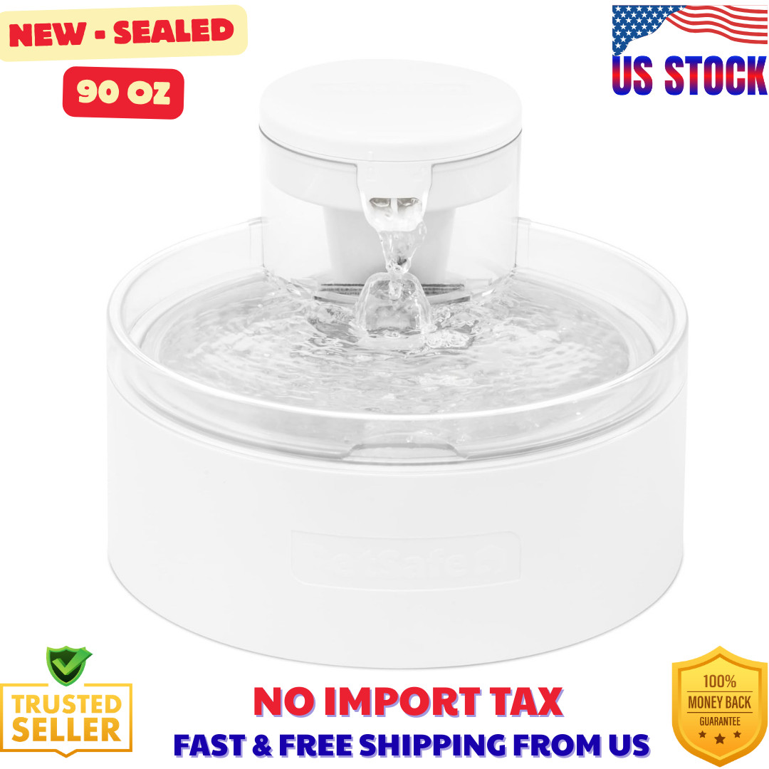 PetSafe Outlast 90 oz Pumpless Pet Fountain - Ultimate Cat Hydration Solution