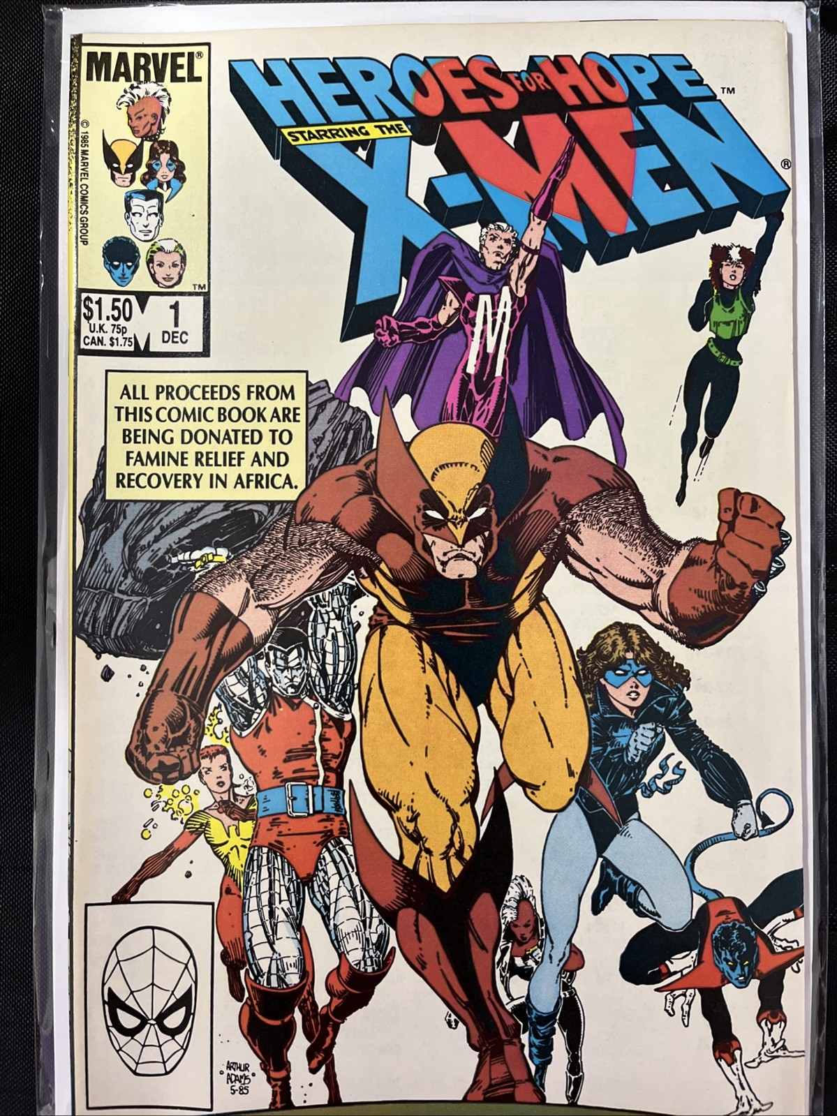 Heroes for Hope Starring the X-Men #1 (Marvel Comics December 1985)