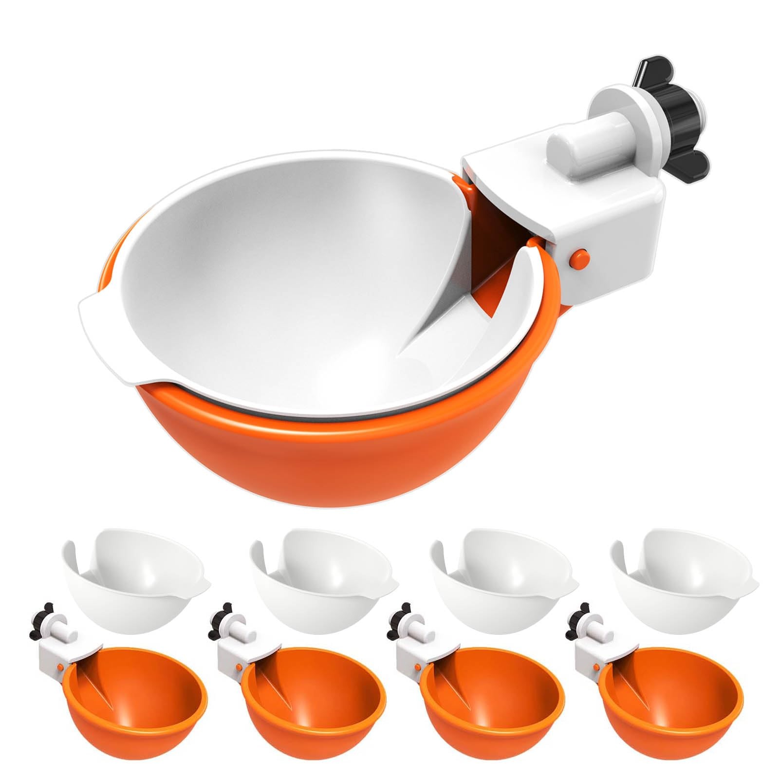 Large Automatic Chicken Waterer Cups with Inserts, Chicken Water Feeder Suita...