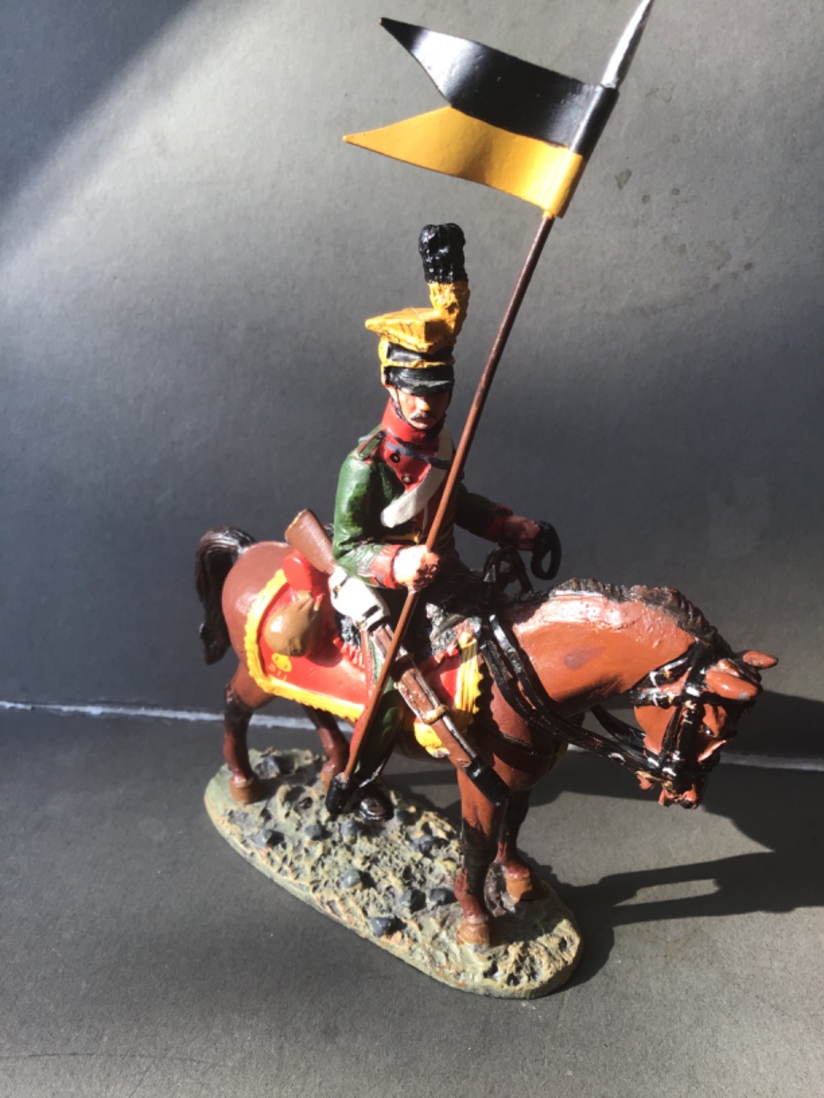 Del Prado 60 mm Napoleonic Figure Trooper Austrian Uhlans 1809