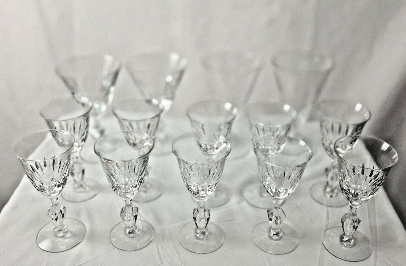 Tiffin Franciscan Christina – 10 Wine, 2 Iced Tea, 2 Water – Crystal Glass Set