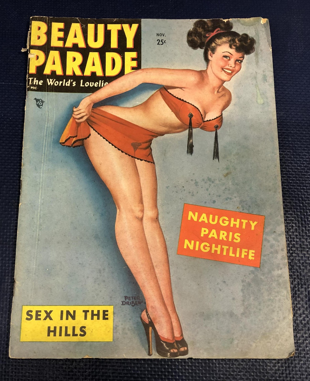 Beauty Parade Magazine Nov 1949 vintage men's entertainment