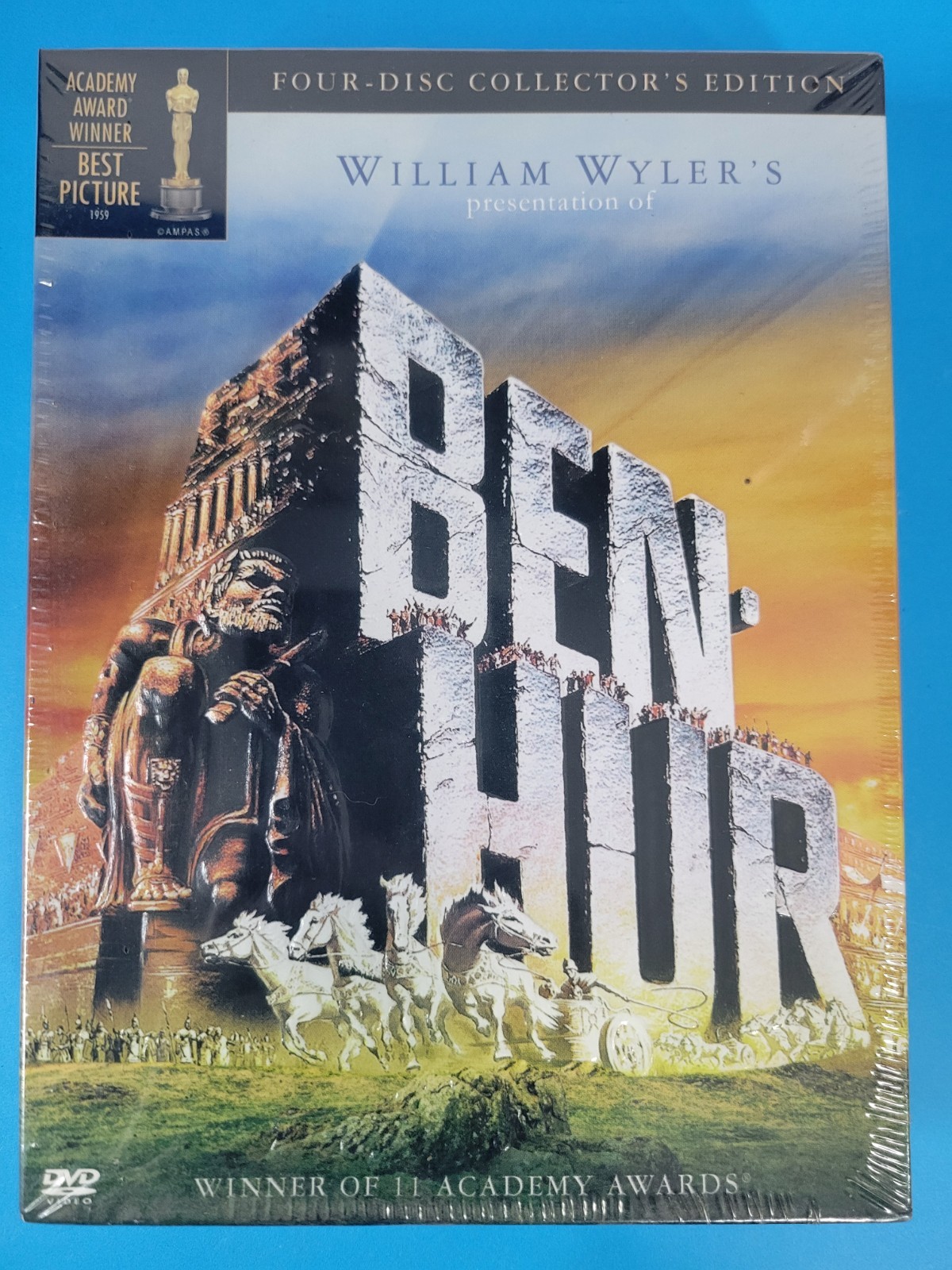 BEN-HUR (DVD, 2005, 4-Disc Set, Collector's Edition) **FACTORY SEALED BRAND NEW!