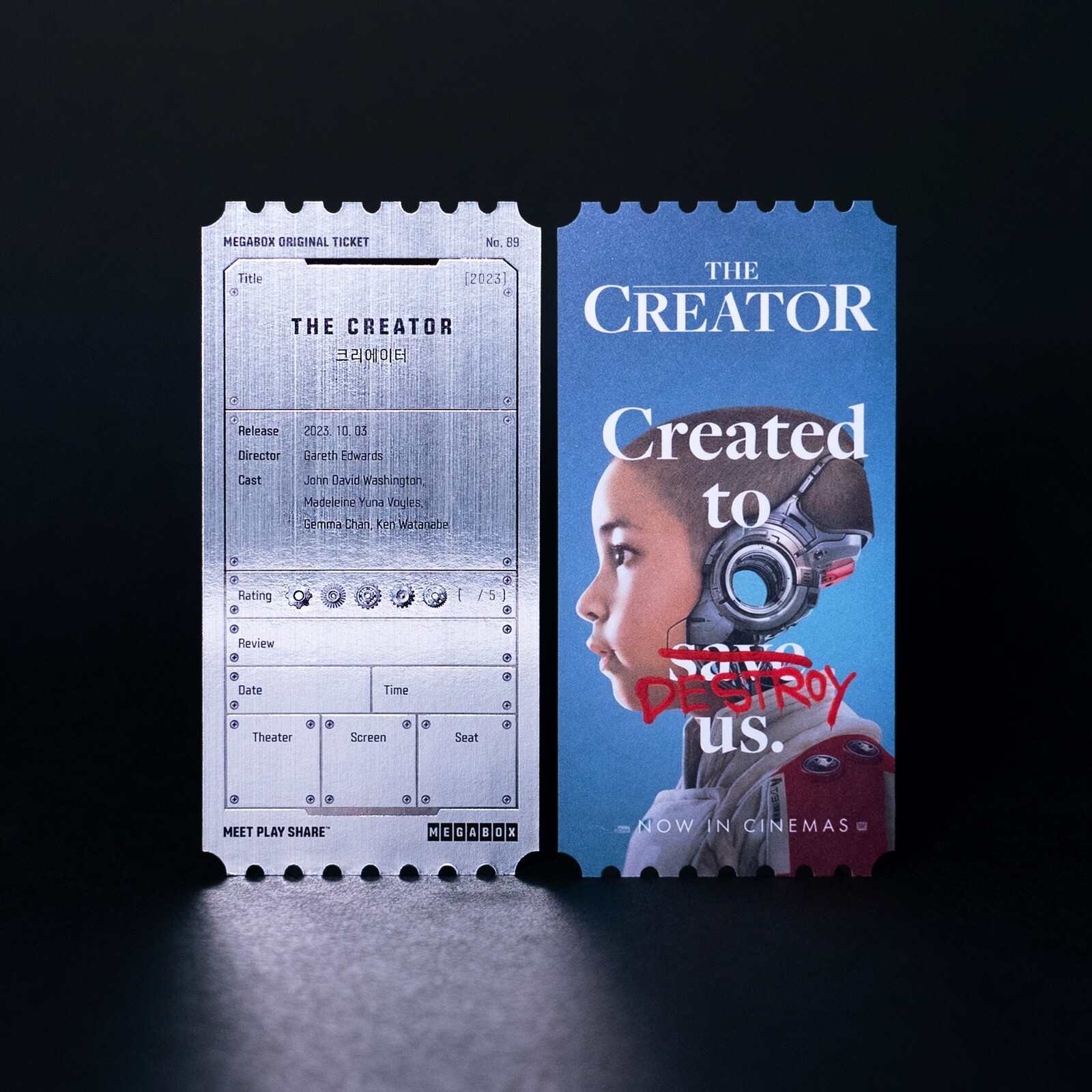 The Creator (2023) Megabox Original Limited movie ticket