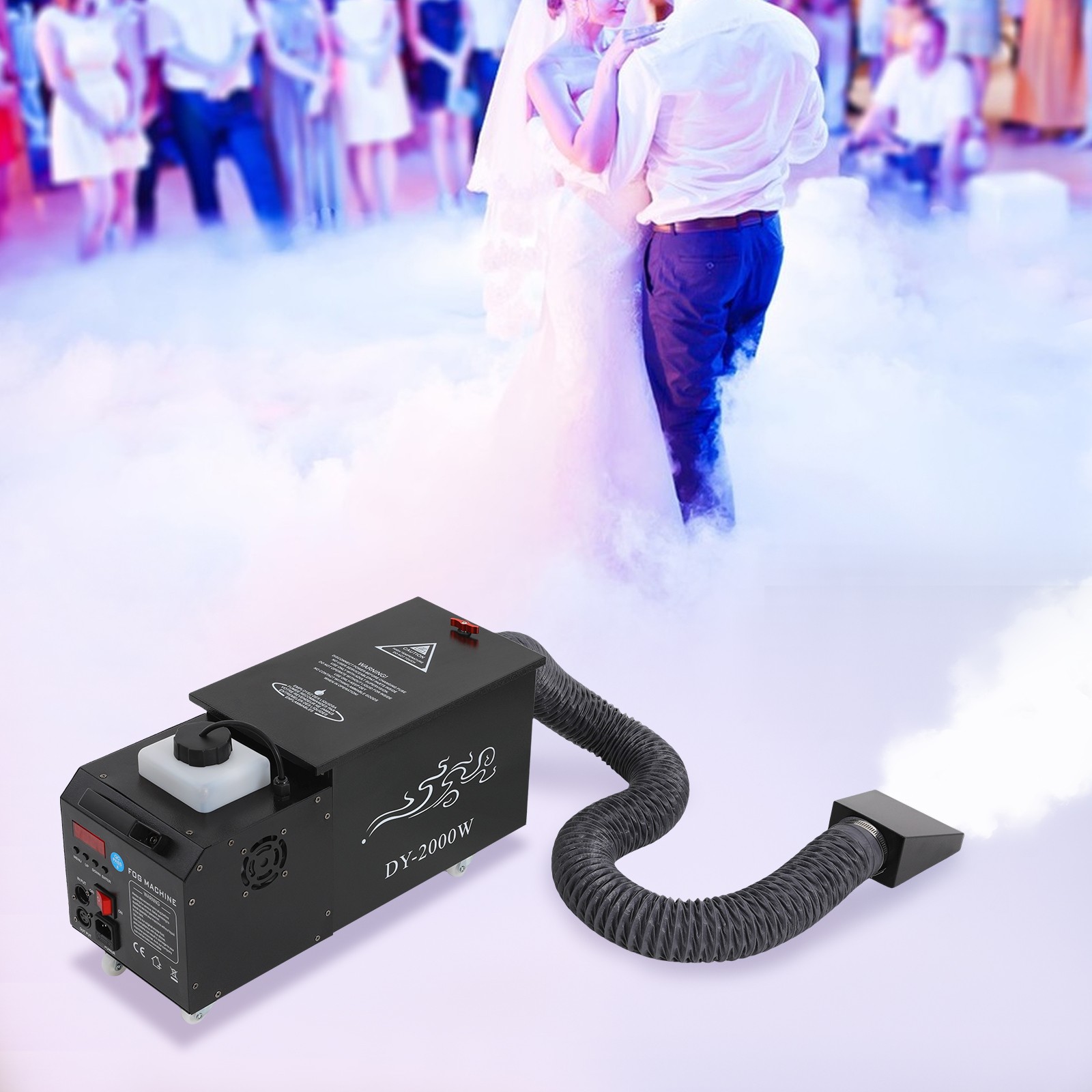 Low Lying Fog Machine For Halloween Stage Ground Fogger With DMX Remote DJ 2000W