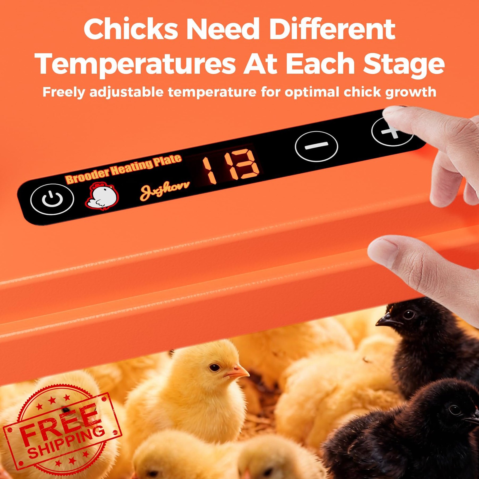 10" Chick Brooder Heating Plate Heater w/ Adjustable Temp Stand