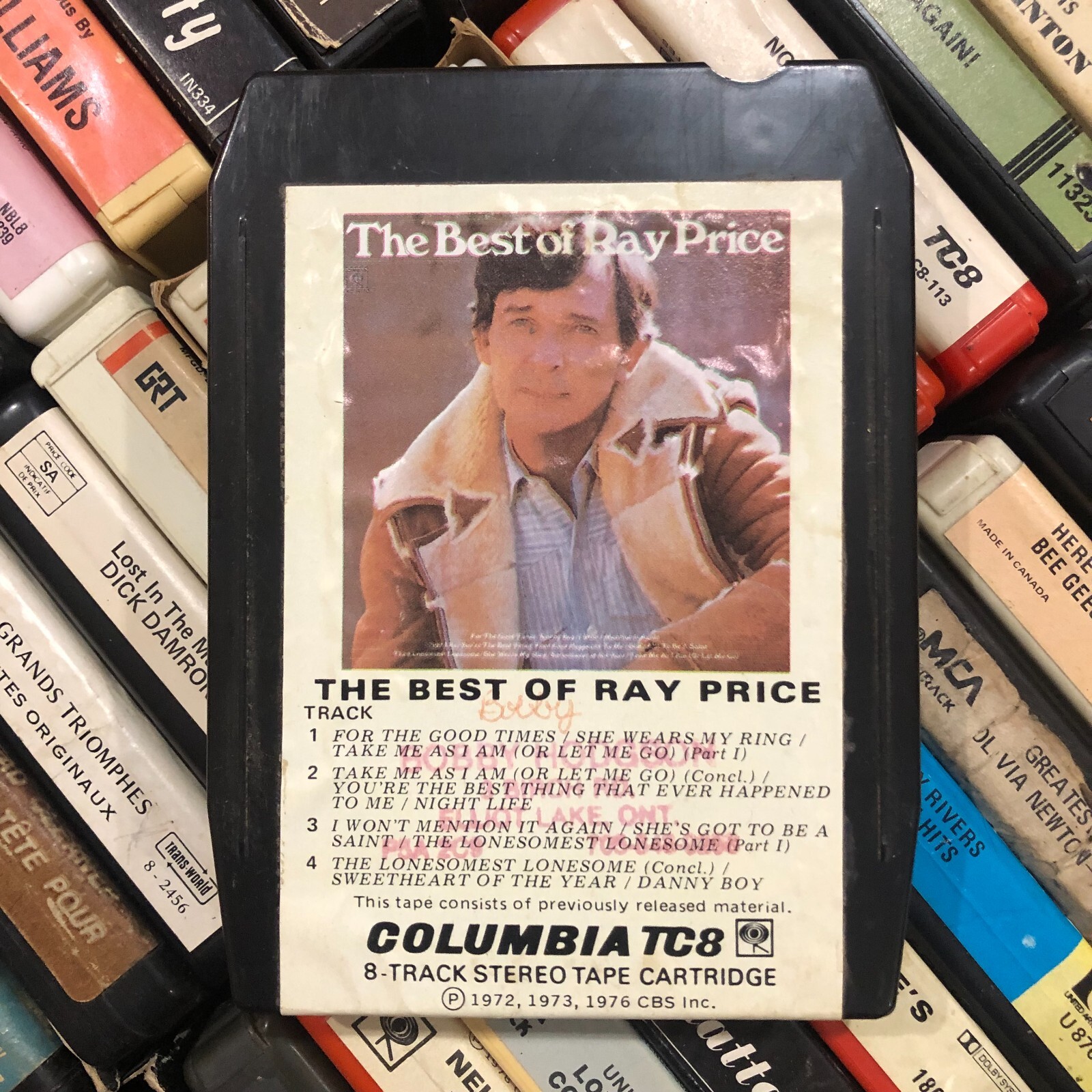 Ray Price : The Best of (1976) 8 Track Tape