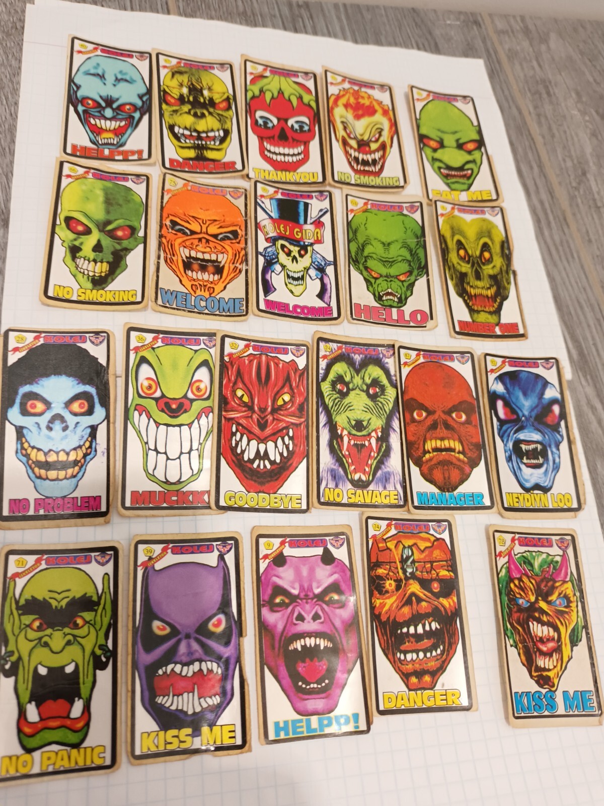 Rare stickers masks original one lot