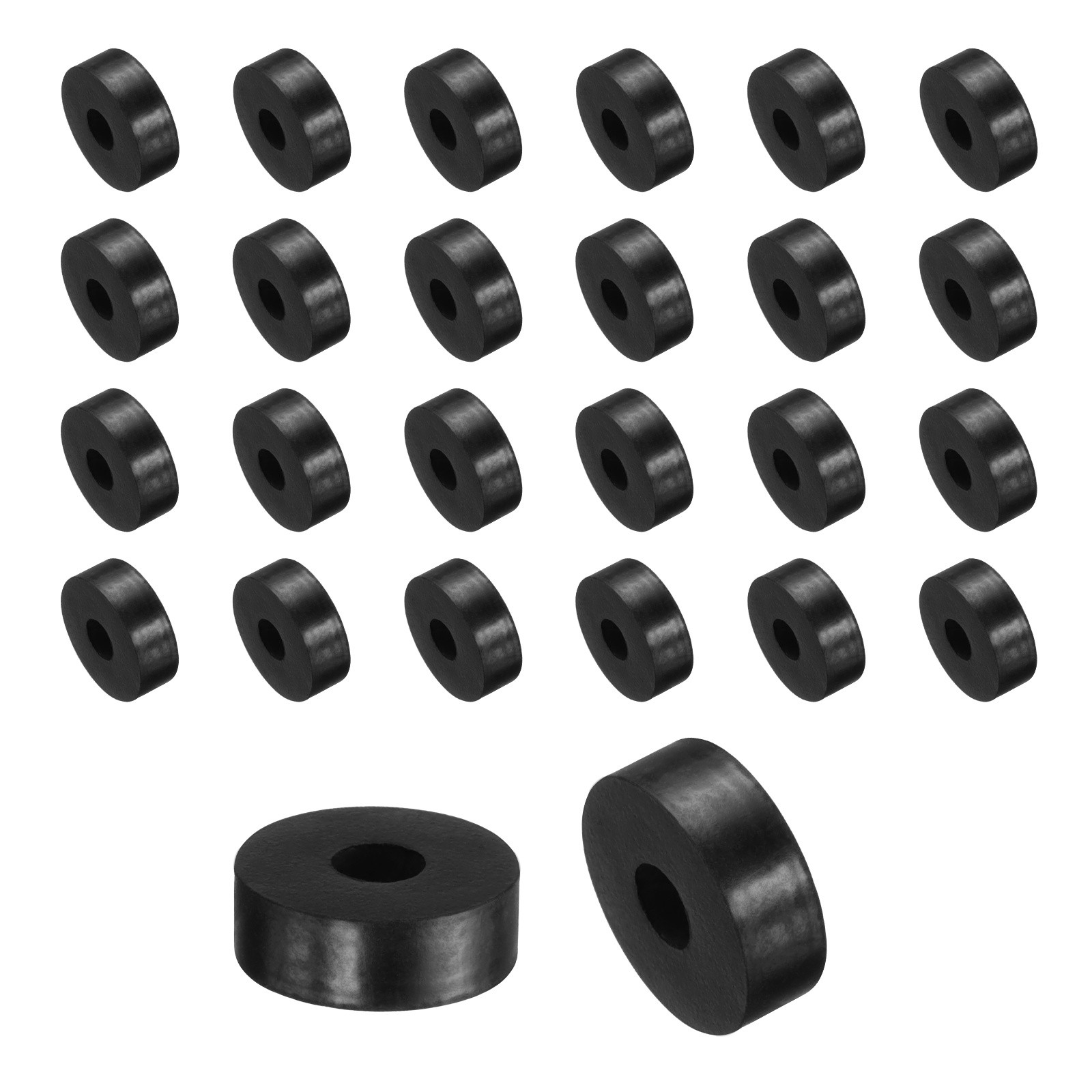 60 Pcs Rubber Spacers 12mm OD x 4mm ID x 4mm Height Round Vibration Spacer