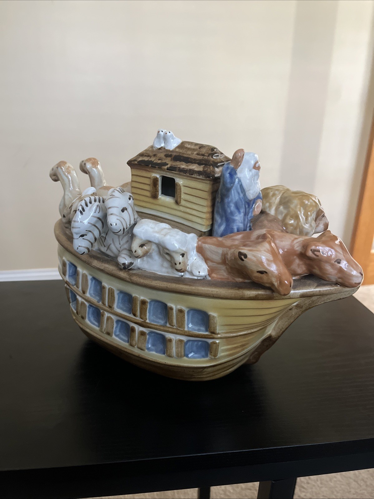 Louisville Pottery Stoneware Noahs Ark Rare Bible Nursery Church Decor Christian