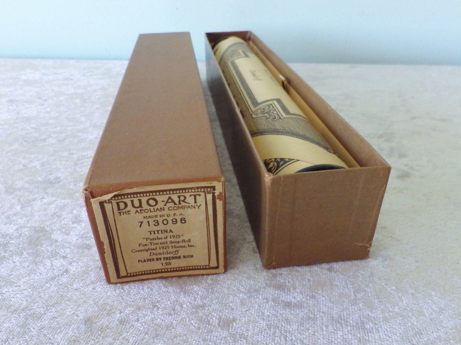 Duo-Art Aeolian Co player piano roll Titina Fox Trot Song Roll Freddie Rich 1925