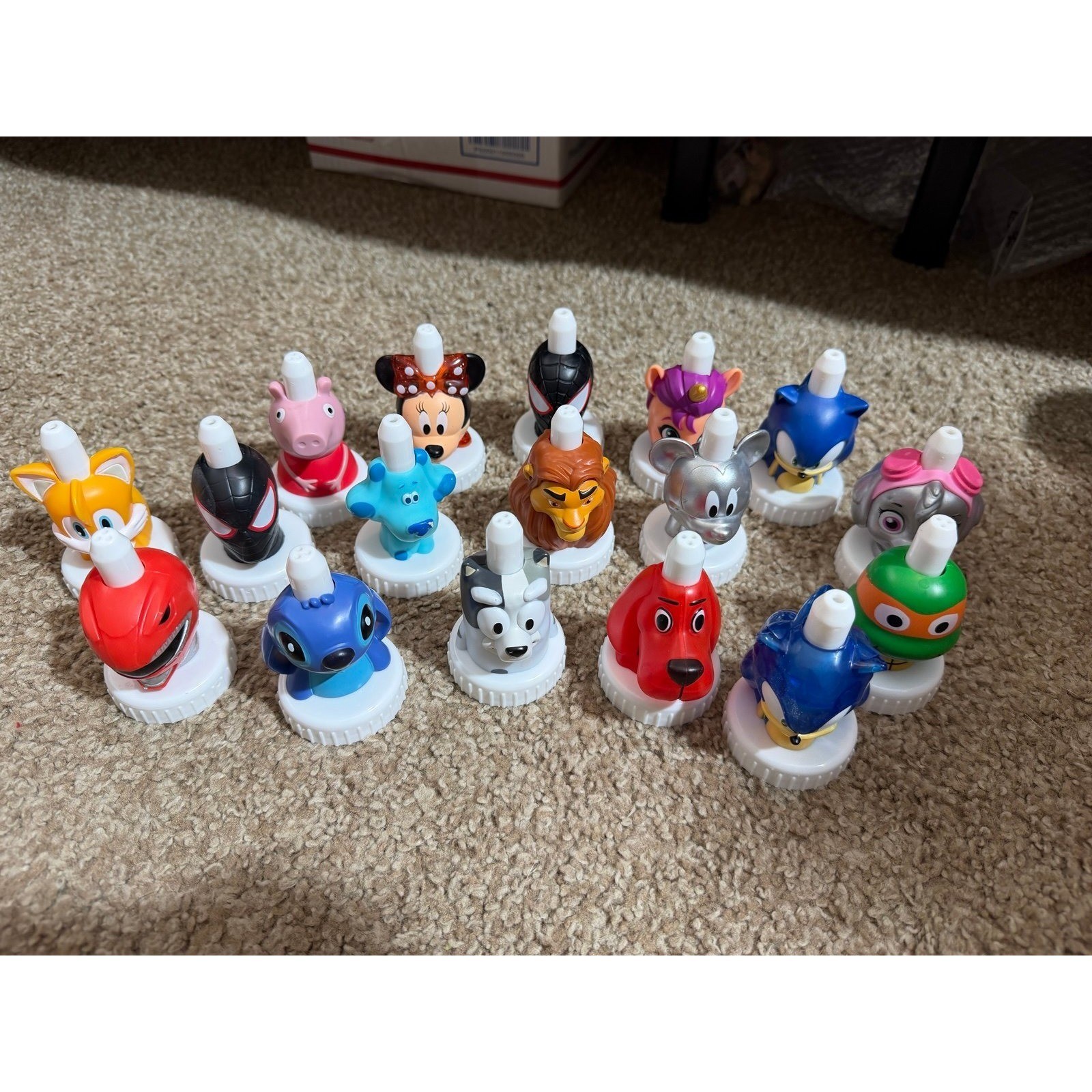 Good to grow character juice bottle toppers