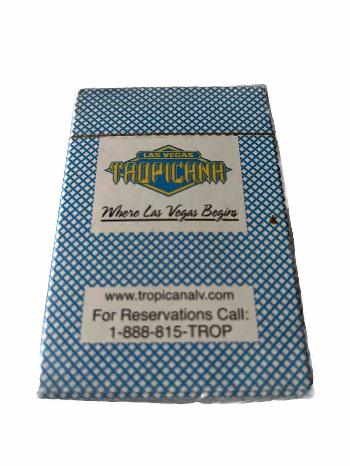 Rare Vintage Unopened Sealed Deck TROPICANA Las Vegas Casino Playing Cards