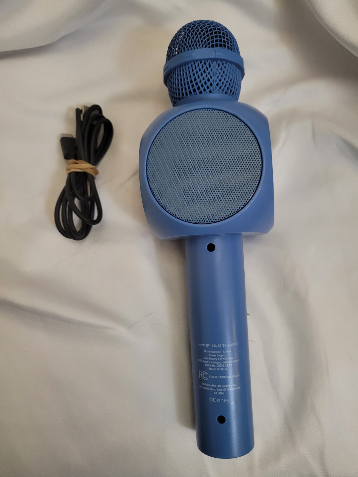 🔥Stitch Bluetooth LED Karaoke Microphone & Wireless Speaker - Pre-owned🔥
