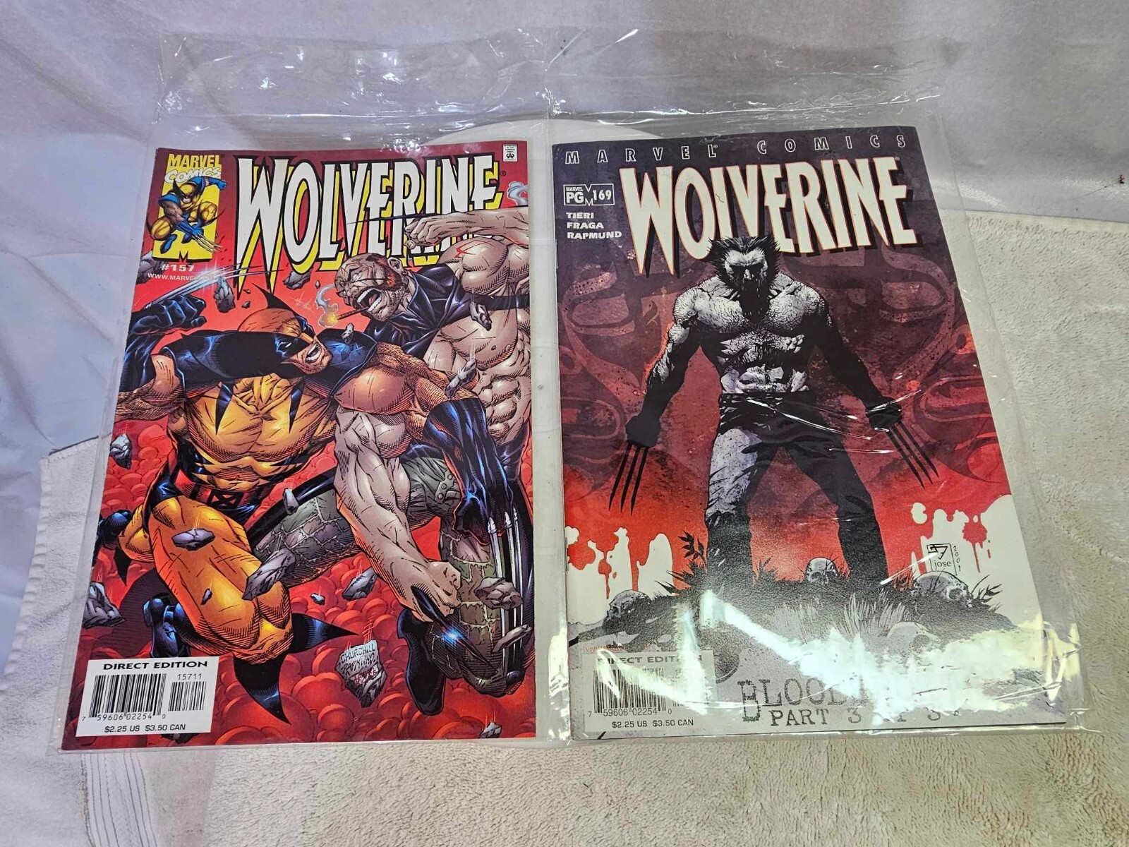 Lot of 2- Marvel Comics wolverine #157 & 169? book - A17