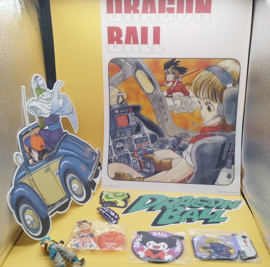 Dragon Ball Vintage Anime Goods Lot Goku Bulma Figure Stickers Japan Rare
