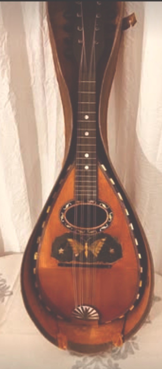Antique c1900 Italian Bowl Back Mandolin By Luigi Poppi of Palermo