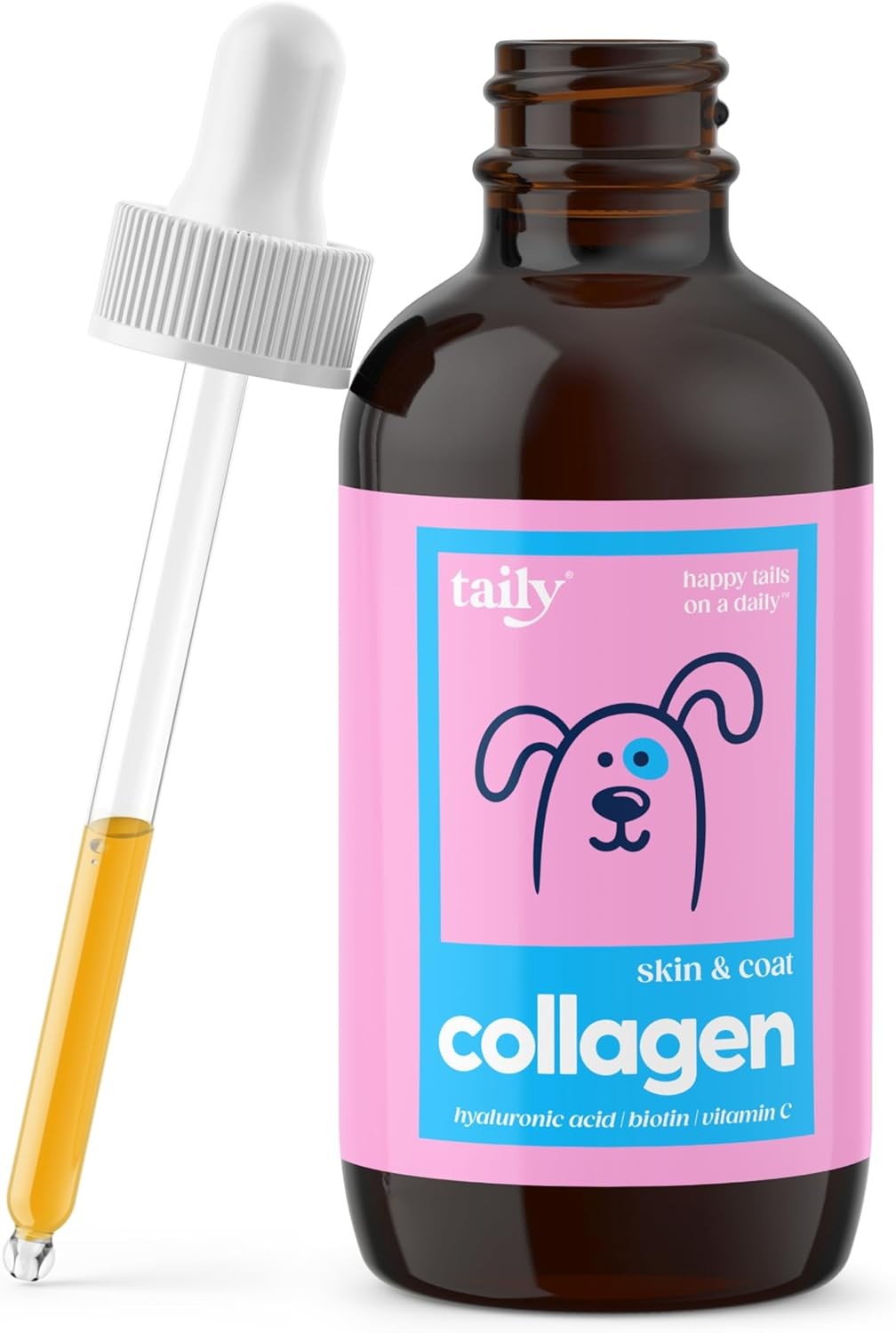 Taily Liquid Collagen for Dogs Skin and Coat Supplement, Cats | Taily Liquid Pre