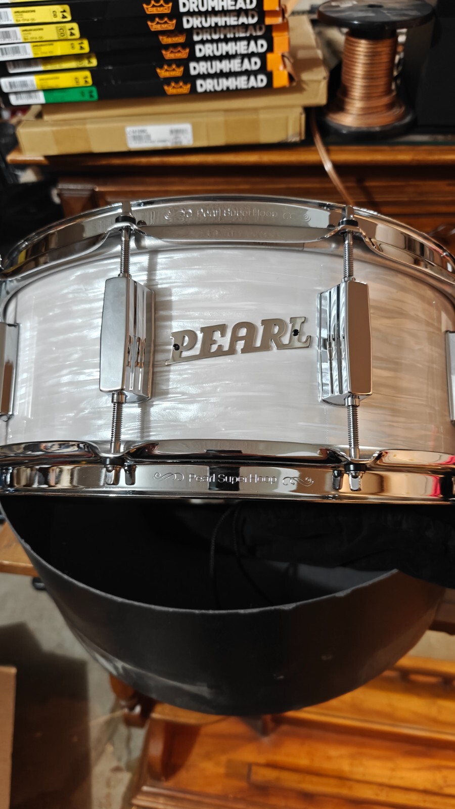 Drum Gear Lot: Pearl, Mapex, Zildjian, Ludwig, Remo Snares, Cymbals, Parts
