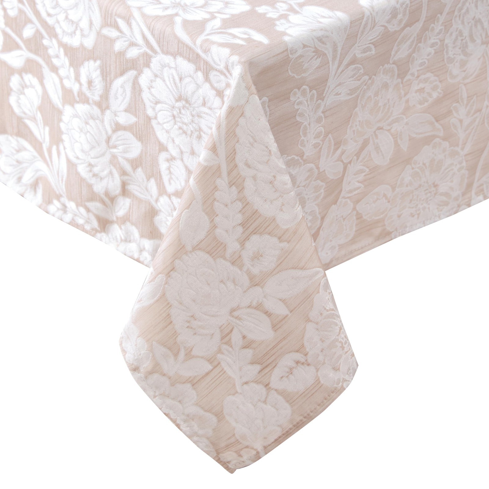 Laura Ashley Annaleigh Tablecloth Jacquard, Wrinkle Resistant Dining