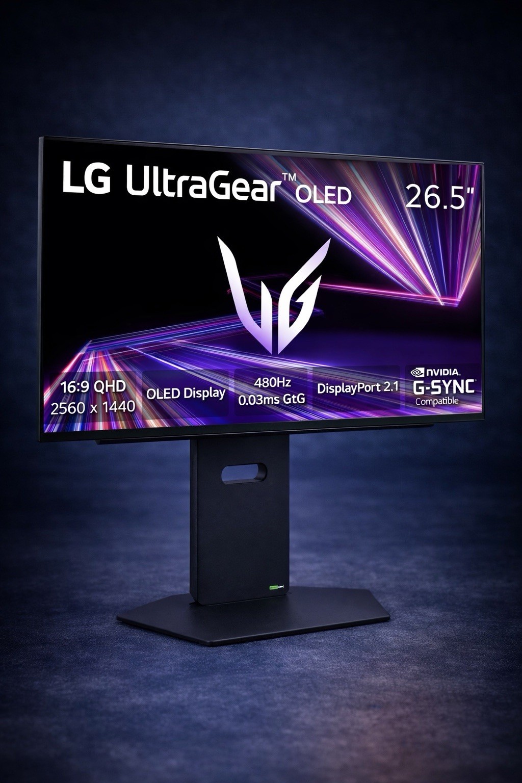 LG UltraGear OLED 26.5" QHD 2560x1440 480Hz G-SYNC DisplayPort Gaming Monitor