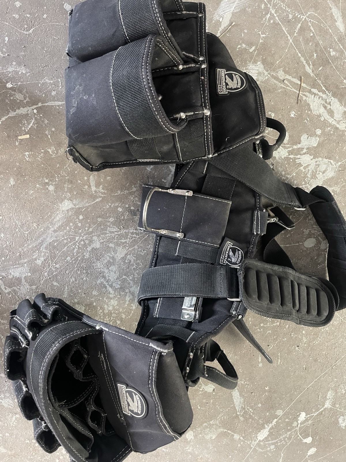 Gaterback Bags With Suspenders Large Black Really Good Condition