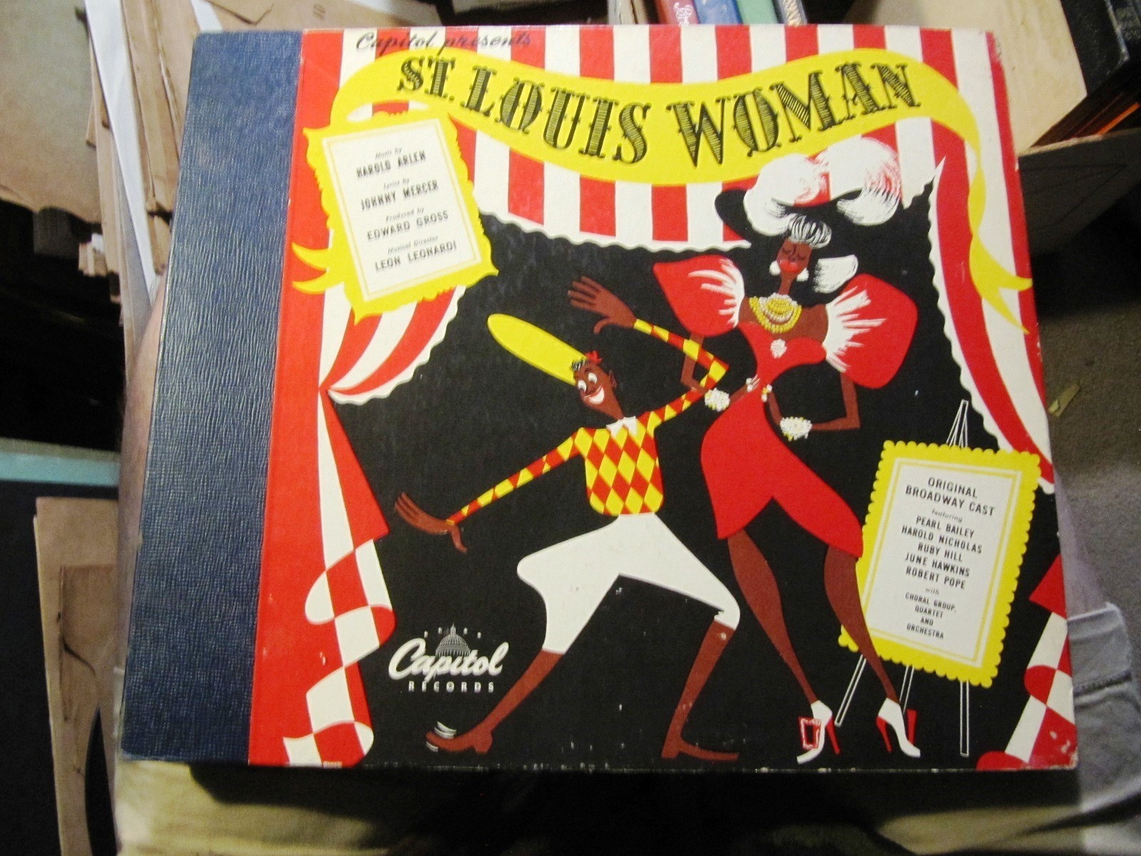 ORIGINAL BROADWAY CAST St Louis Woman PEARL BAILEY Ruby Hill CAPITOL ALBUM CE-28