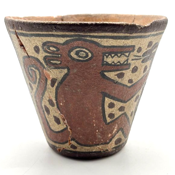 Pre-Columbian Reproduction Peruvian Vessel