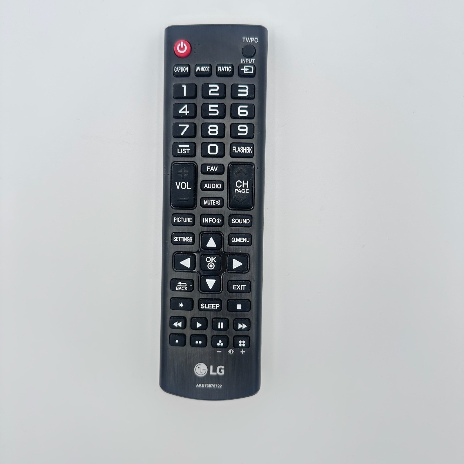 LG TV Remote AKB73915722 Black Original Replacement Remote Control