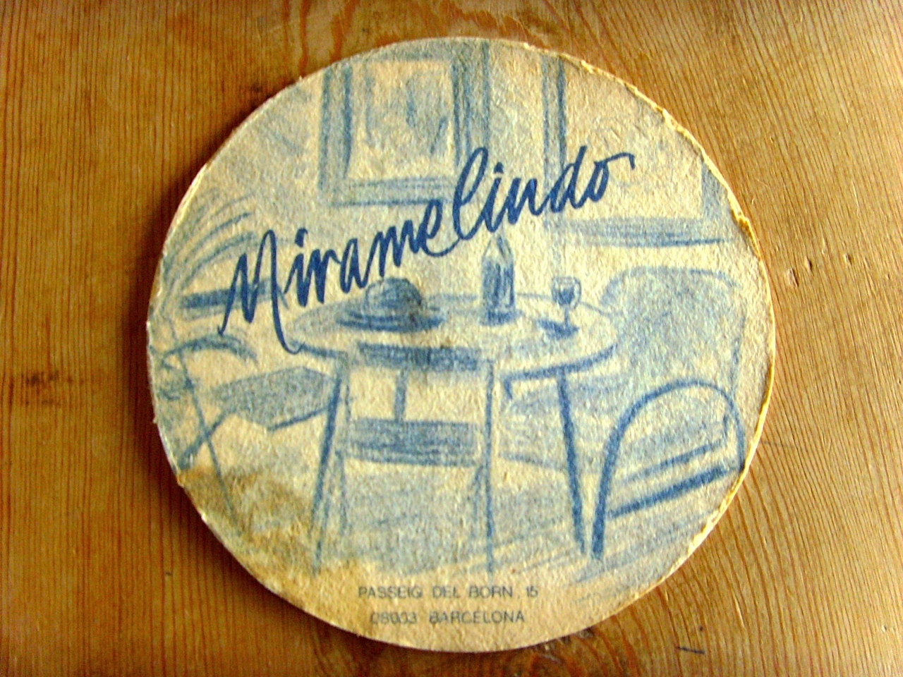 Used - Antique Bar Coasters Miramelindo From Barcelona - Collector's Special