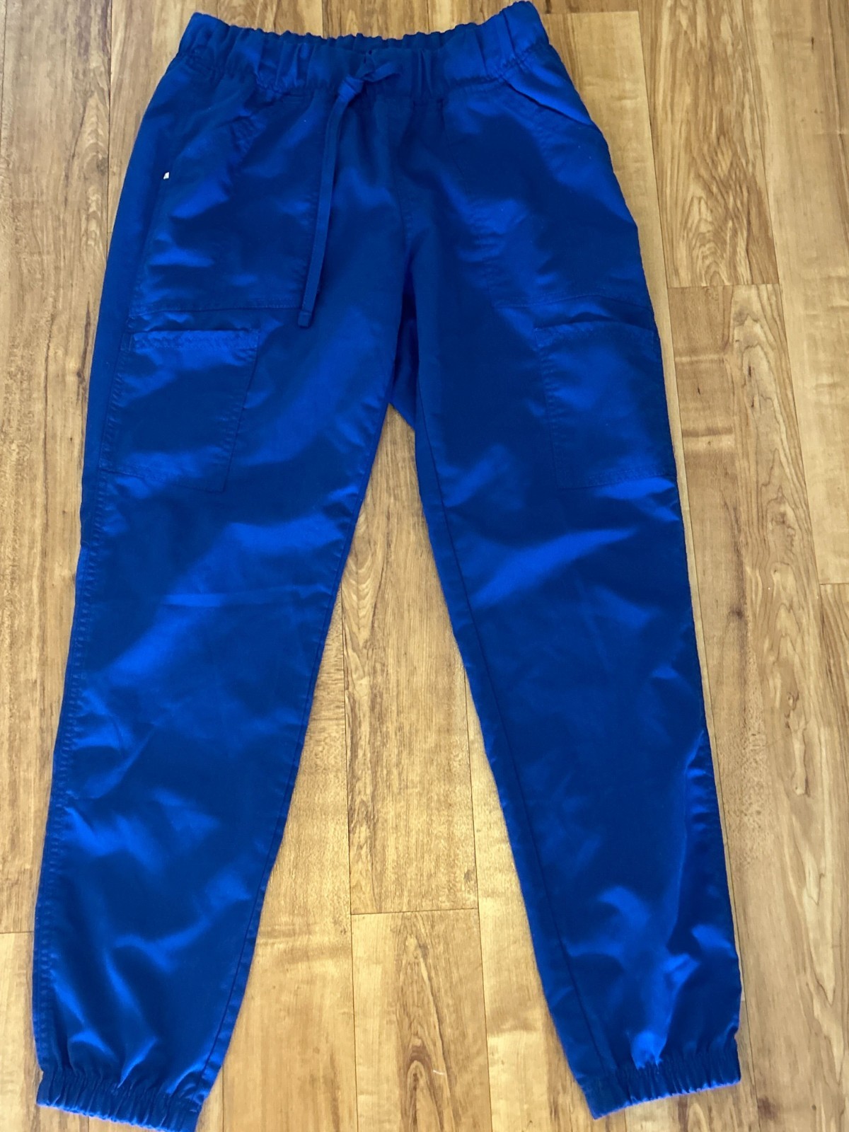 ScrubStar Womens Size Small Royal Blue Scrub Pants Elastic Pockets Medical