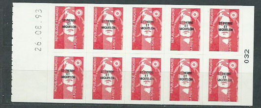 Saint Pierre and Miquelon - Yvert 590 Stamp Booklet ** Mnh