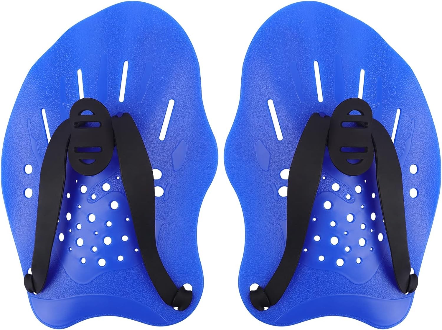 Swim Paddles With Adjustable Straps - Hand Paddles for Lap Swimming, Equipment f