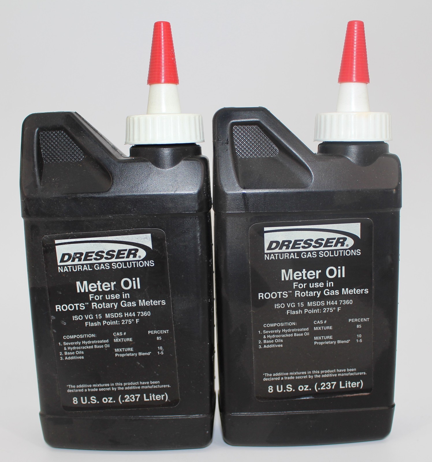 2pk Dresser Meter Oil for ROOTS Rotary Gas Meters 8 oz each GE